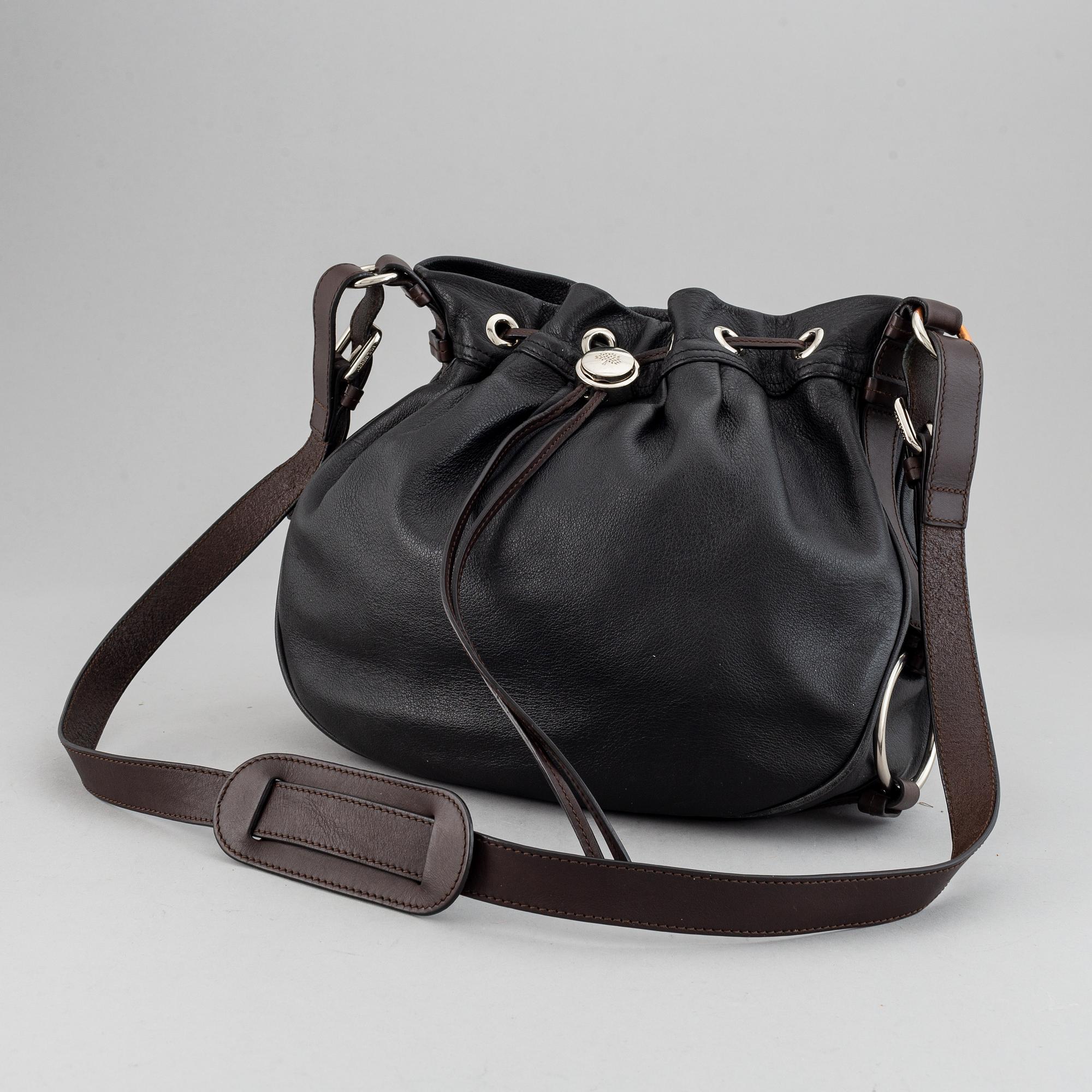 Mulberry drawstring bucket bag top