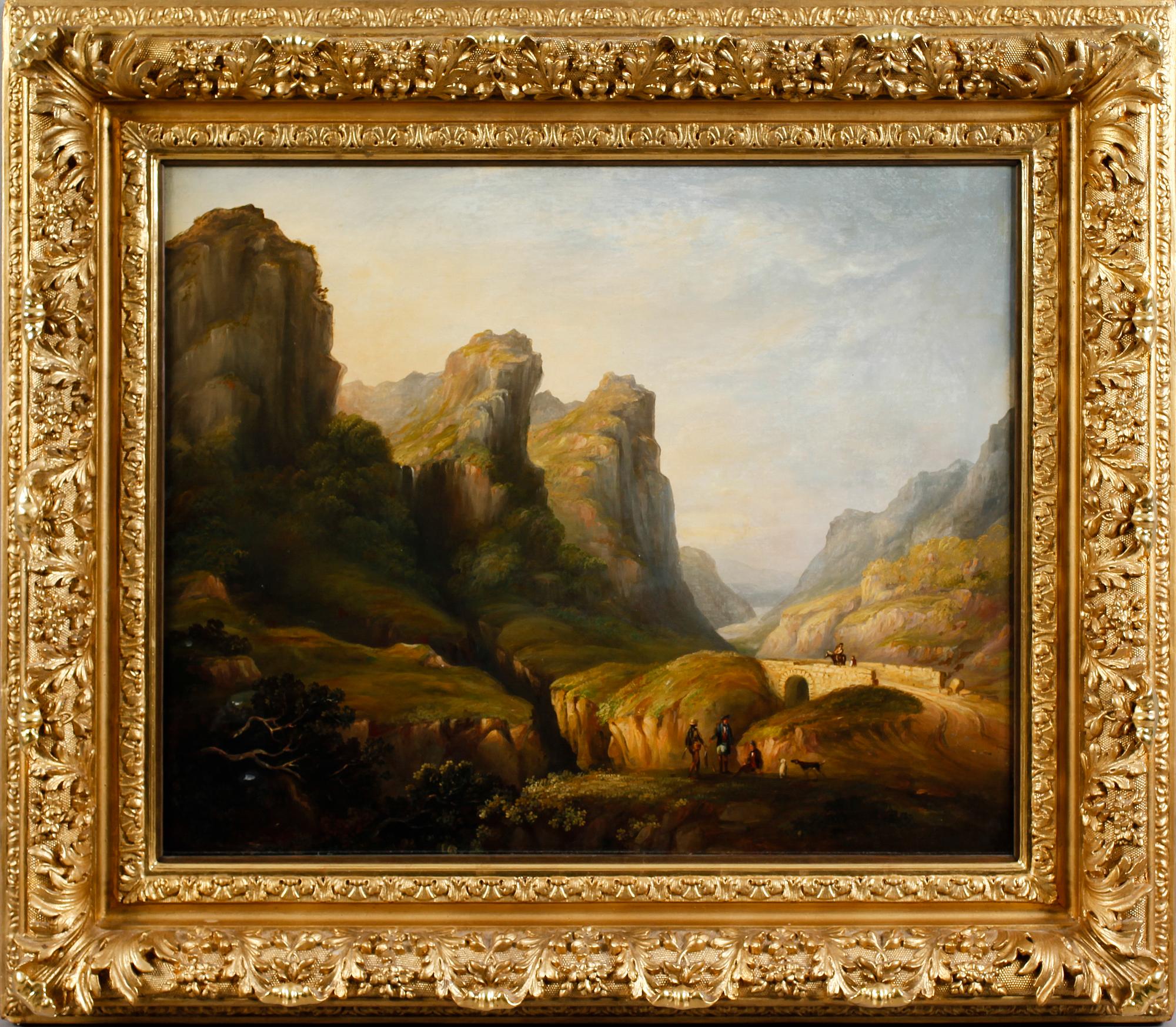 OKÄND KONSTNÄR, olja på duk, ej signerad, England, 1800-talets första hälft.