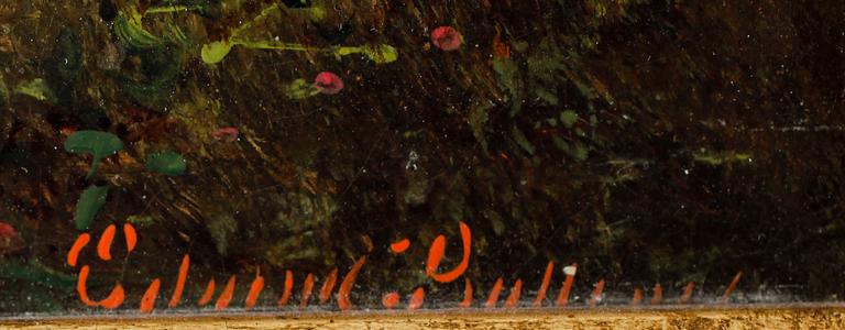 OKÄND KONSTNÄR, olja på duk, otydligt signerad, England, 1800-tal.