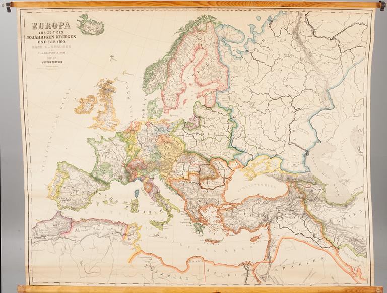 SKOLKARTA," Europa zur zeit des 30 jährigen krieges und bis 1700-tal"1900-talets första hälft.