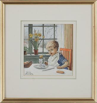 JENNY NYSTRÖM, blandteknik, signerad.