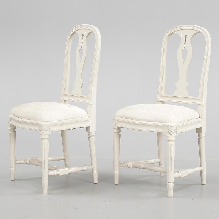 STOLAR, ett par, "Hallunda", ur IKEA:s 1700-tals serie, sent 1900-tal.