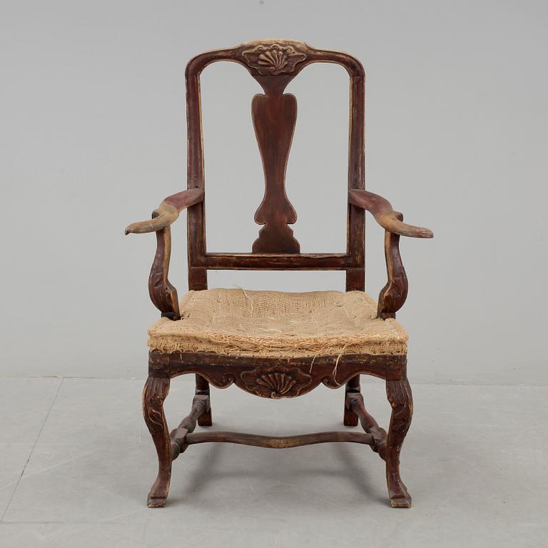 KARMSTOL, senbarock, 1700-tal.