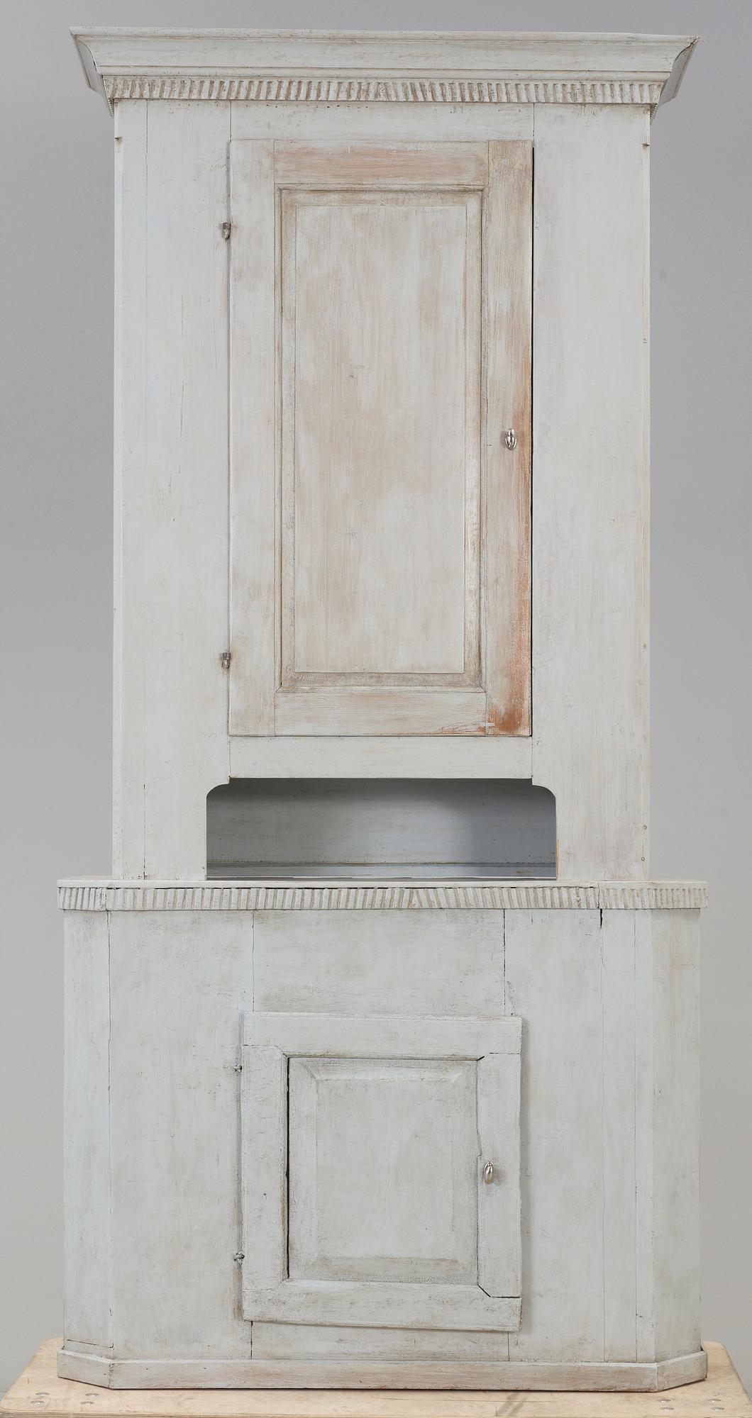 SKÅP, allmoge, gustaviansk stil, 1800-tal.