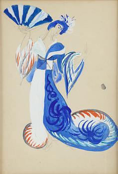 ISAAC GRÜNEWALD, gouache.