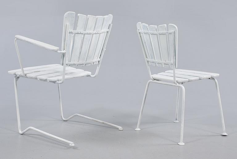 TRÄDGÅRDSGRUPP, 5 delar, 1900-talets andra hälft.