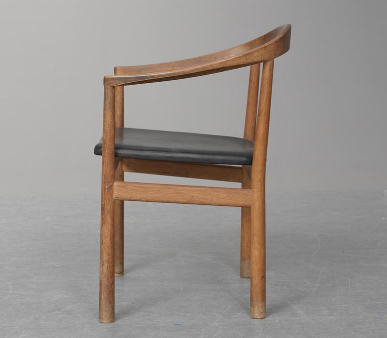 A Carl-Axel Acking stained ash chair, a version of the "Tokyo" chair, probably by Nordiska Kompaniet ca 1960.