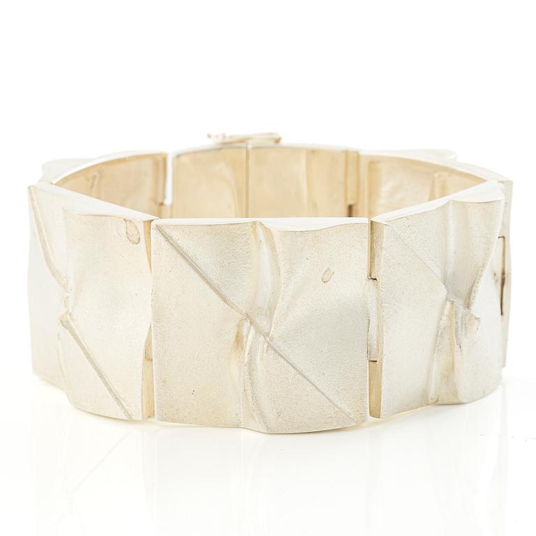 Björn Weckström, Bracelet, sterling silver, Finland, 1974. For Lapponia.
