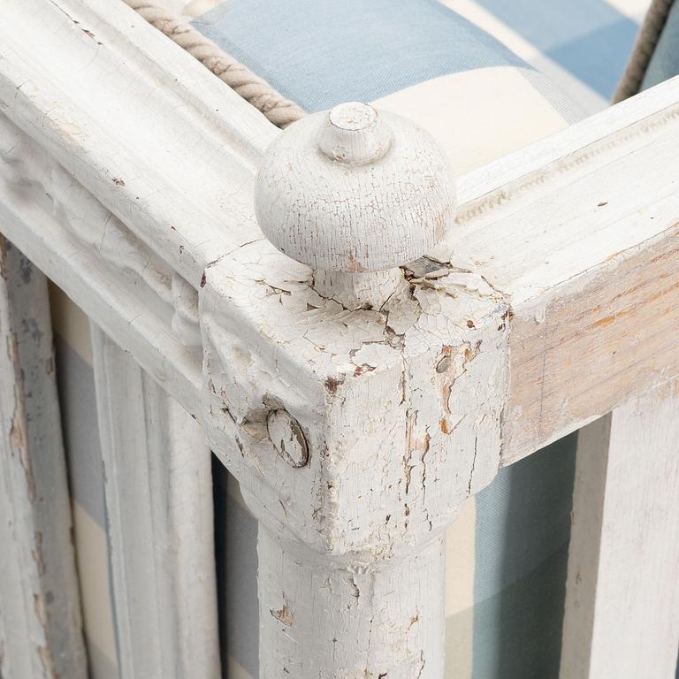 A Gustavian style sofa, 19th century.