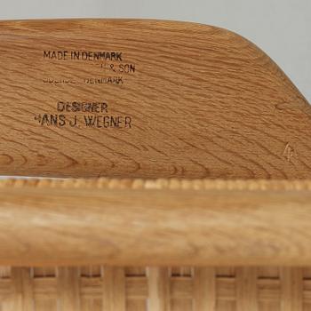 HANS J WEGNER, fåtöljer, ett par "CH-27", Carl Hansen & Son, Danmark.