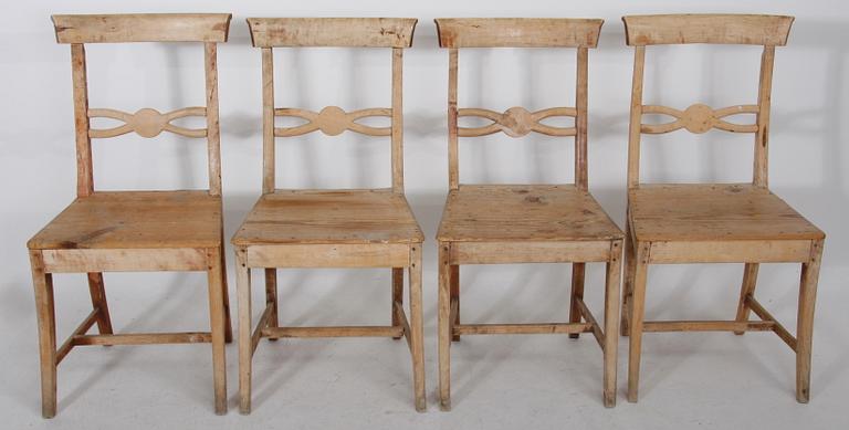 STOLAR, 4 st. Allmoge 1800-tal.