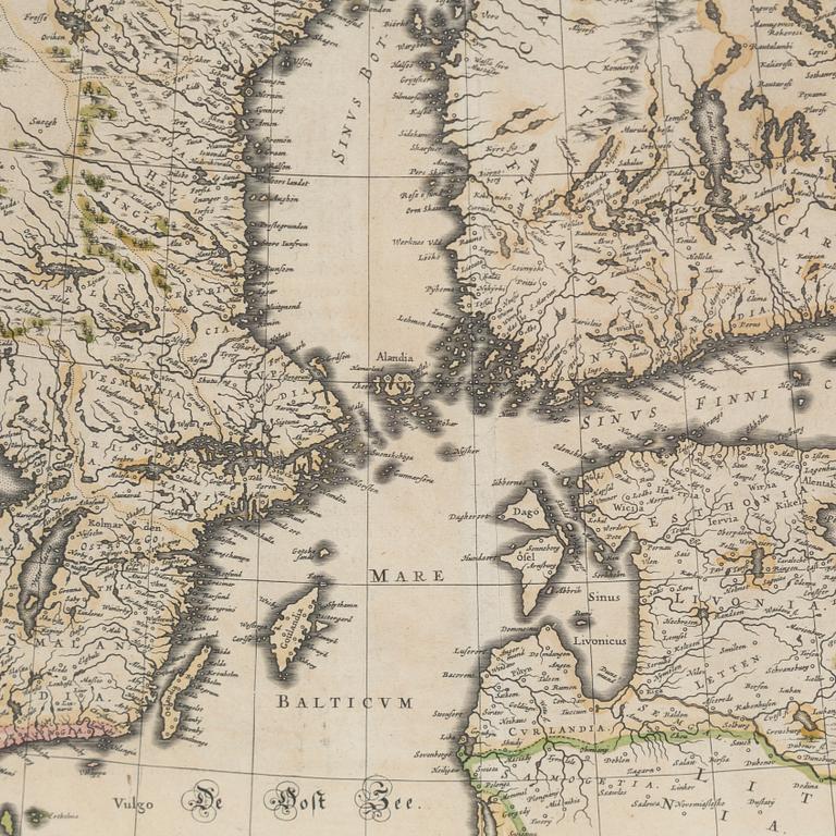 JOHANNES/JEAN BLAEU, map, mid 17th century.