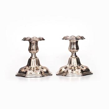 LJUSSTAKAR, ett par. Silver, C G Hallberg, Stockholm 1947.