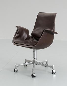 A Preben Fabricius & Jørgen Kastholm 'Tulip' desk chair, Alfred Kill, Germany 1960's-70's.