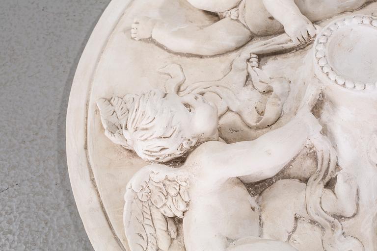 A stucco ornament in plaster, second half of the 20th century.