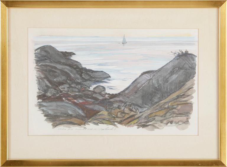 ROLAND SVENSSON, akvarell, signerad och daterad -72.