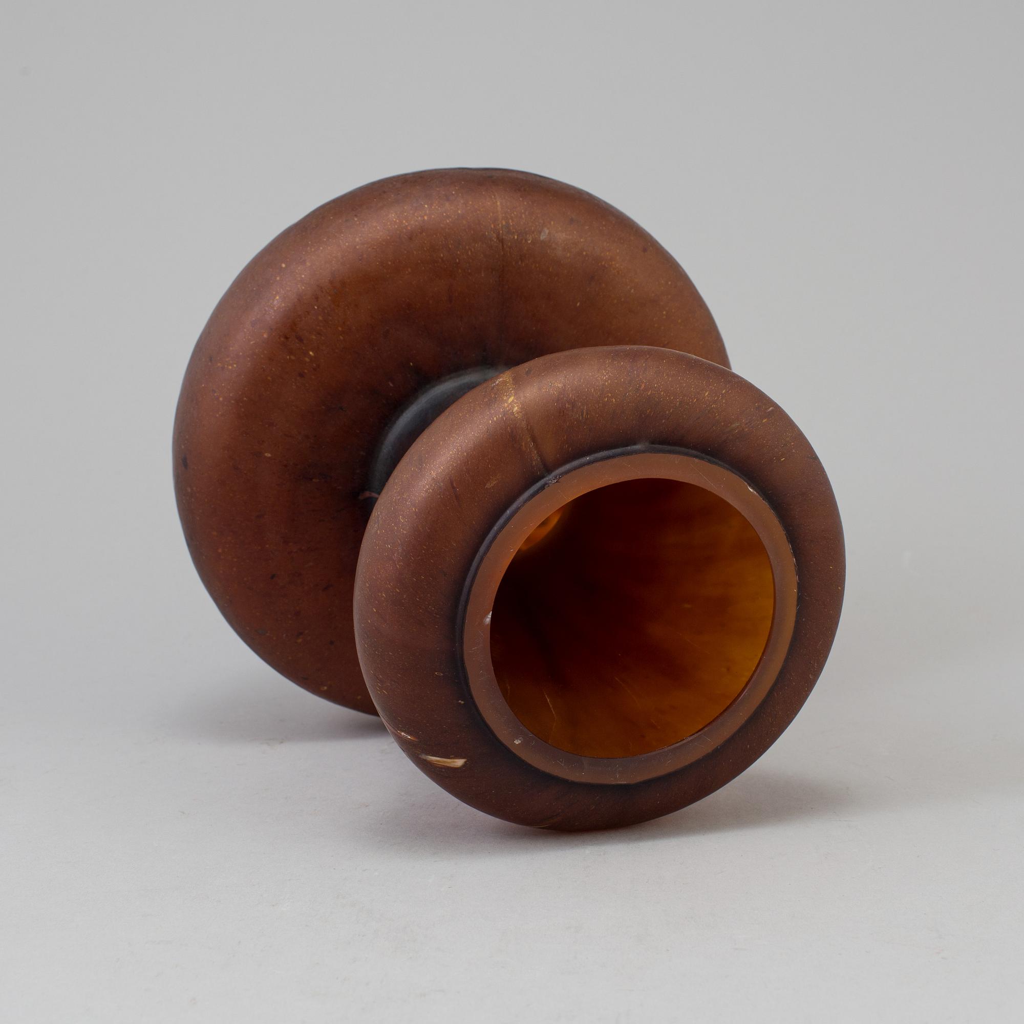 MONICA BACKSTRÖM, "Svamp", skulptur, glas, Kosta, 1980-tal.