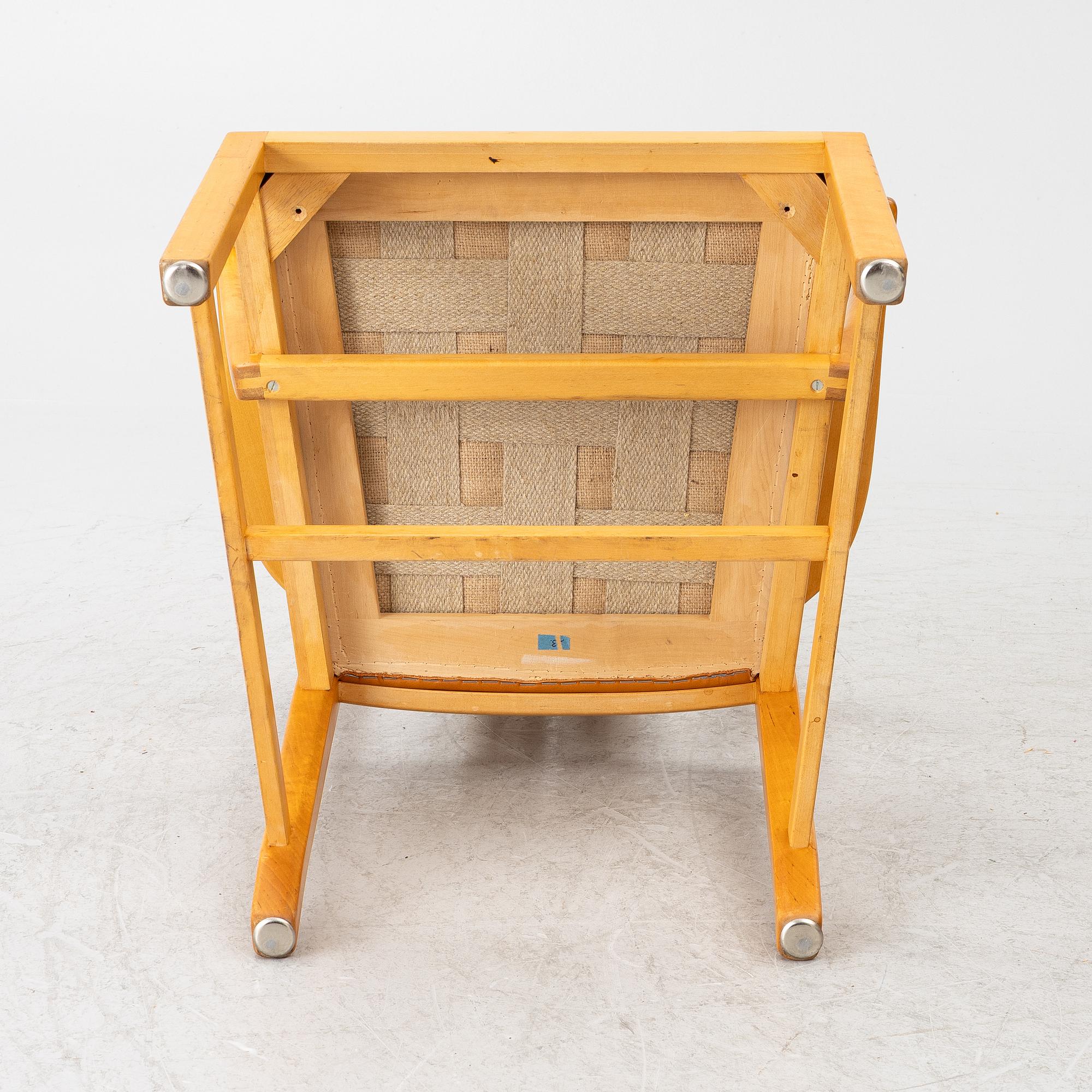 Carl Malmsten, Armchairs, 6 pieces, “Ambassadör”, Åfors Möbelfabrik, late 20th century.