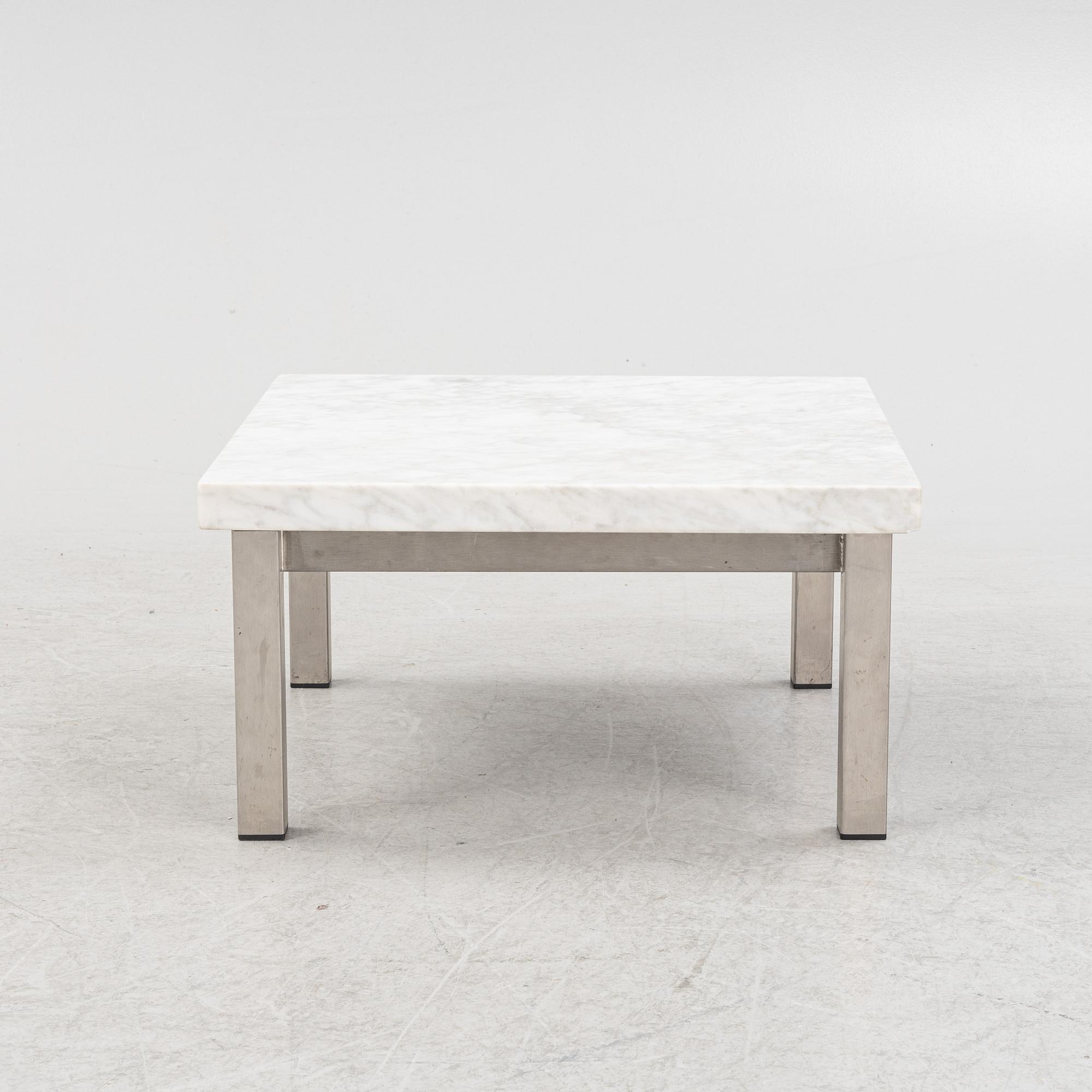 A contemporary coffee table.