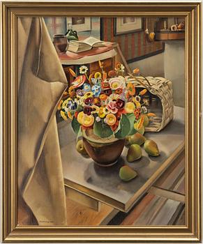Gerhard Wihlborg, Still life with flowers.