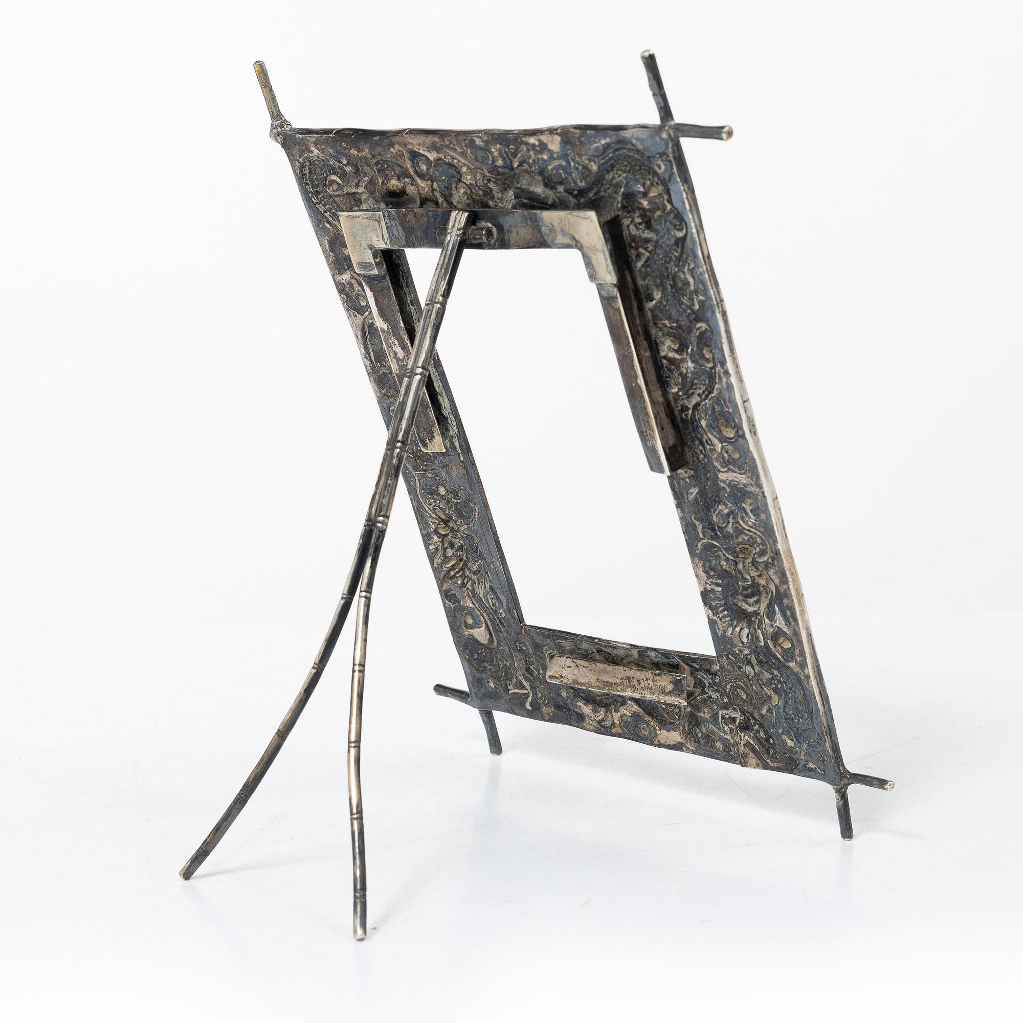 A Chinese silver frame, 20th century.