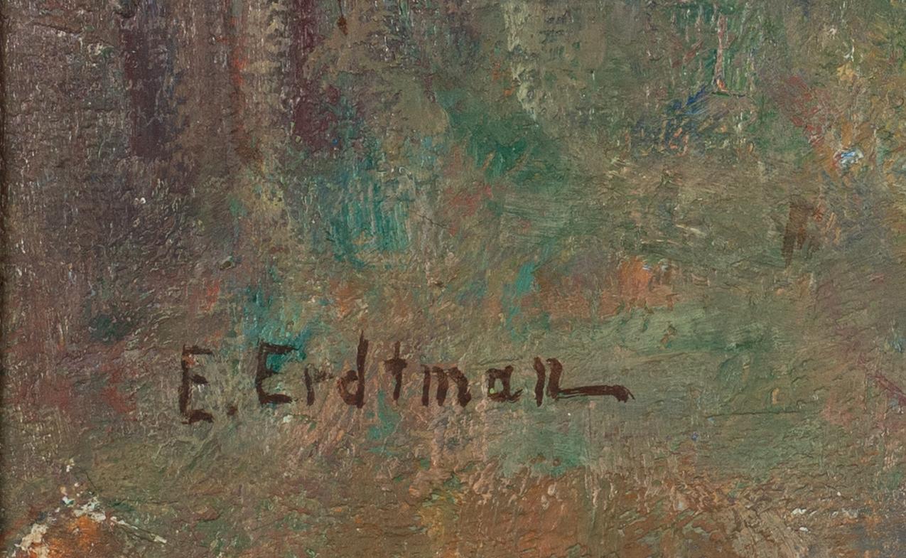 Elias Erdtman, Landskap med badpaviljon, möjligen Dalarö.