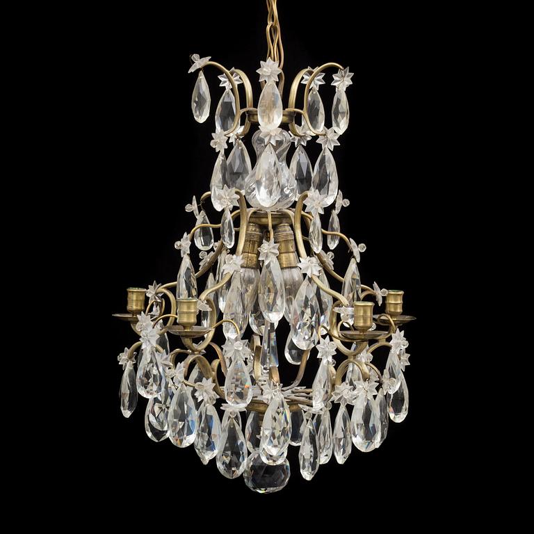 A 20th century Rococo style chandelier.