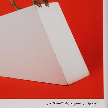 William Wegman, "So inclined".