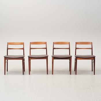 A second half of the 20th Century five piece dining suite, Vejle Stole & Möbelfabrik, Denmark.