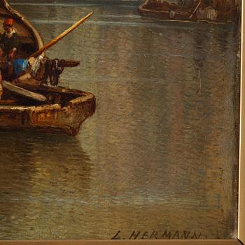 Ludwig Hermann van Hoom, Canal, Venice.