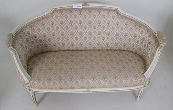 SALONGSMÖBLEMANG, 3 delar, gustaviansk stil, 1900-tal.