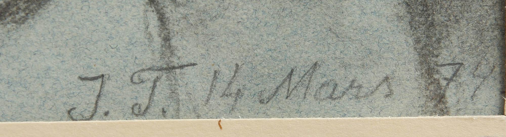 ISIDOR TÖRNBLOM, blyerts, sign o dat 74.