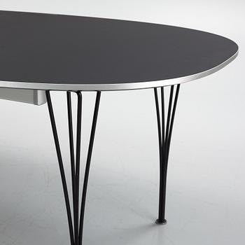 Bruno Mathsson & Piet Hein, matbord, "Superellips B620", Fritz Hansen, Danmark, daterat 2016.
