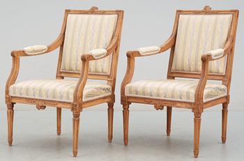 SALONGSGRUPP, tre delar. Gustaviansk, 1700-talets slut.