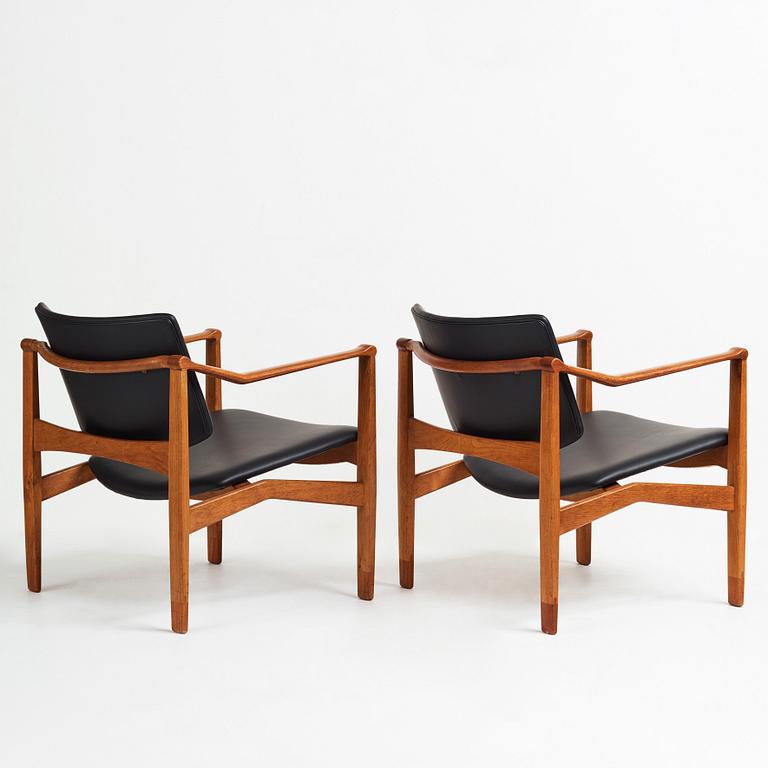 William Watting, a pair of armchairs, Denmark 1960's.