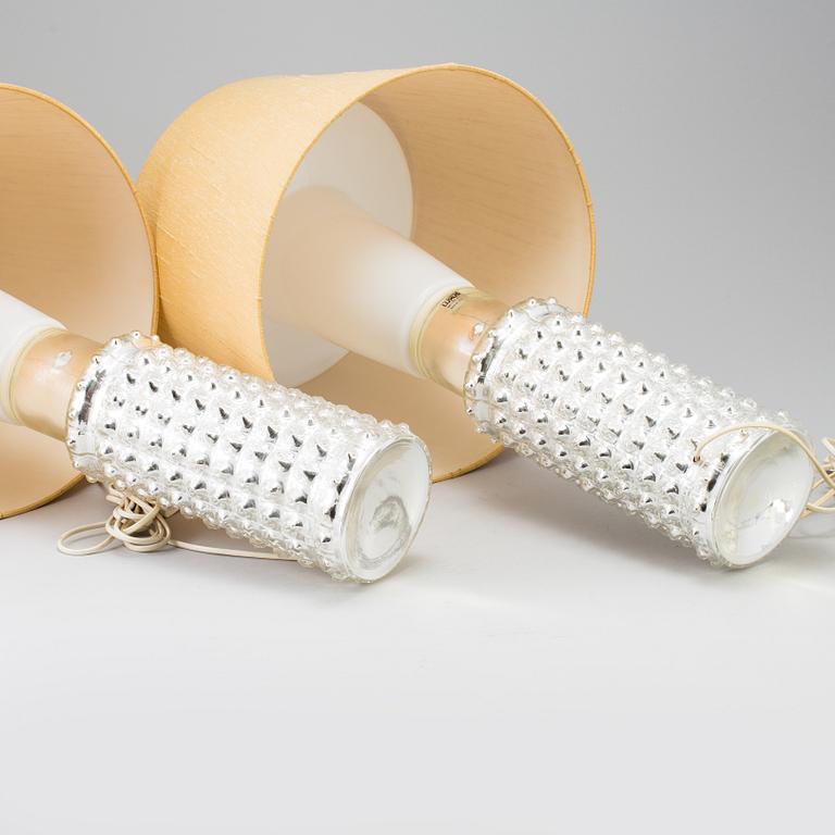 BORDSLAMPOR, ett par, Helena Tynell, Luxus, formgivna 1968.