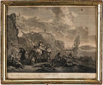 GRAVYRER, ett par, 1700-tal/1800-tal.