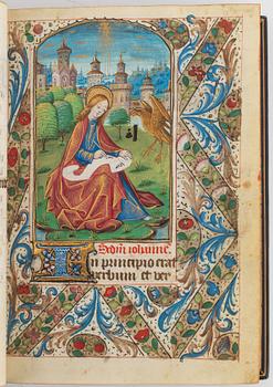 Book of Hours, in Latin and French, illuminated manuscript on vellum
[France (probably Rouen), c. 1470].