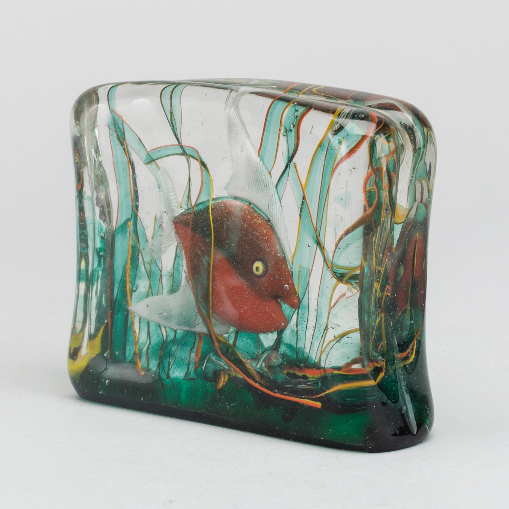A GINO CENEDESE MURANO GLASS SCULPTURE.