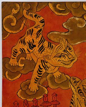 Toan Nguyen Duc, "Five Tigers"/"Cinq tigres", 1985.