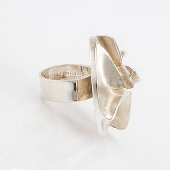 Björn Weckström, ring "Jaaras dream", silver, Lapponia 1969.