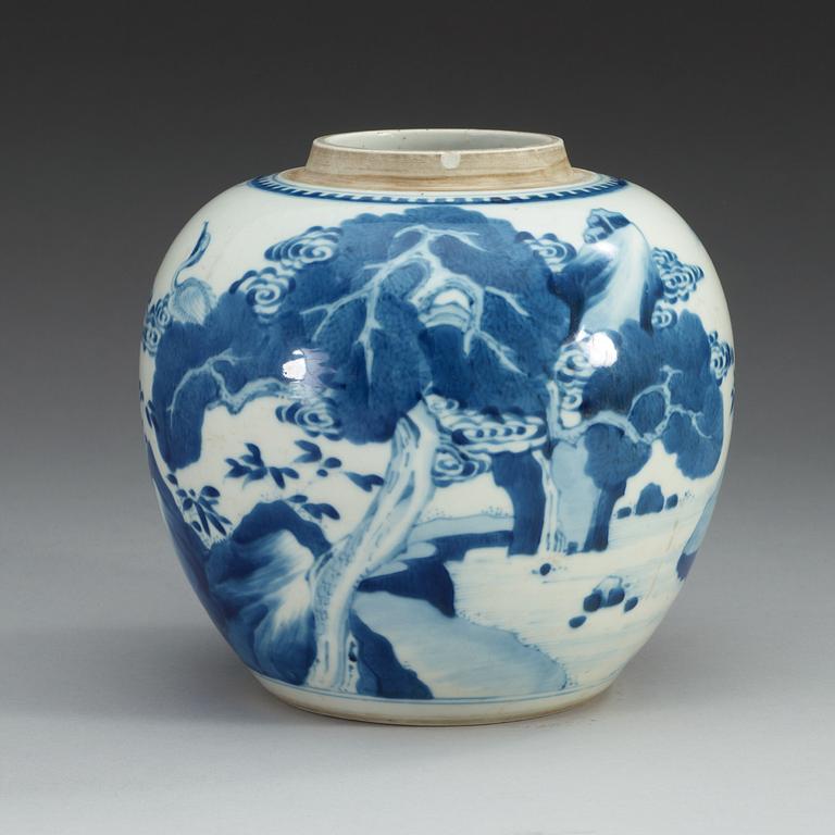 KRUKA, porslin. Qing dynastin, Kangxi (1662-1722).