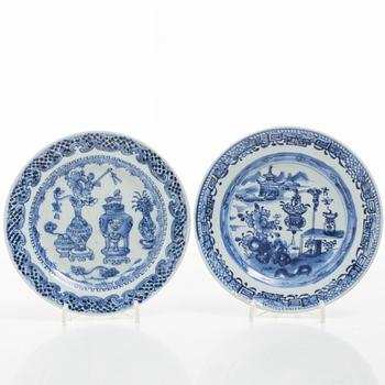 Servisdelar, 10 st, kompaniporslin, Kina, Qingdynastin, Qianlong (1736-95).