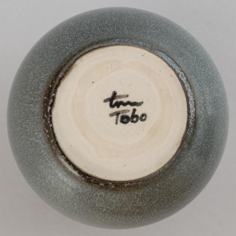 Erich & Ingrid Triller, a set of three stoneware vases, Tobo.