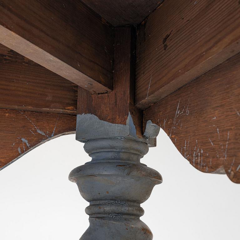 A Baroque style table, late 19th Century.