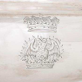 A mid-18th-century sterling silver tureen, mark of Peter Archambo II and Peter Meure, London 1753.
