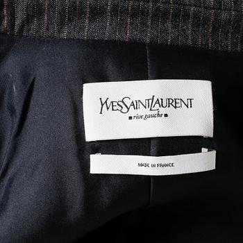 KOSTYM, Yves Saint Laurent, tvådelad dräkt/kostym bestående av kavaj samt byxor.