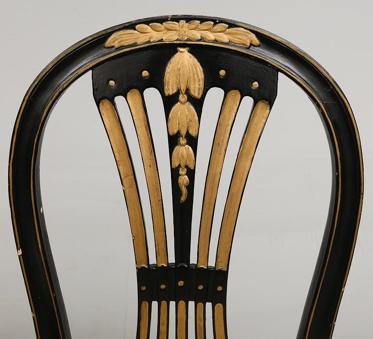 STOLAR, 4 st, gustavianska, 1700-talets andra hälft.