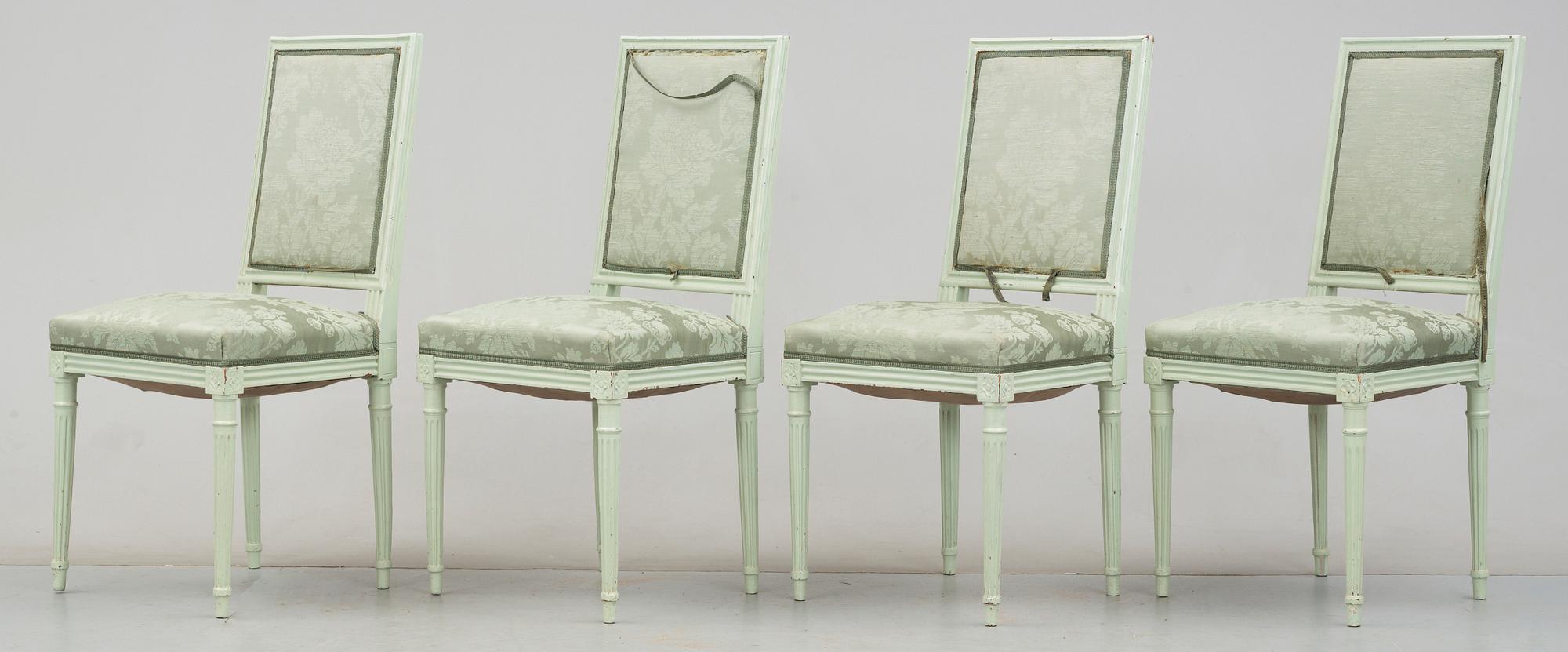 STOLAR, 4st, gustaviansk stil, tidigt 1900-tal.