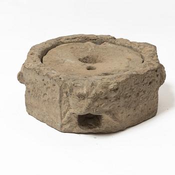 A Swedish grain mill, dated 1673.